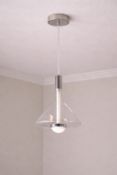 I-Lite Sky-Fall Inspired Clear Pendant Lamp This I-Lite Pendant Lamp features an elegant, clear
