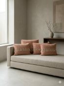 10 x Ellenvale Interiors Tia Rust Herringbone Rectangle Cushion A high-quality wool/polyester