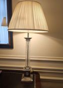 A pair of Heathfield & Co Corinthian-Style Table Lamp: A classically inspired table lamp measuring