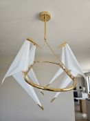 I-Lite Perch-Inspired Gold and White Branch Pendant This I-Lite Pendant Lamp is a poetic