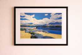 Donald Hamilton Fraser RA (British, 1929–2009) Beachscape Skerray, artist’s proof screen-print.
