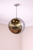 I-Lite Mirror Ball-Inspired Silver Pendant This I-Lite Pendant Lamp is a brilliant architectural