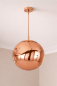I-Lite Melt-Inspired Copper Pendant Lamp. This I-Lite Pendant Lamp is a mesmerising architectural