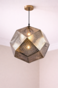 I-Lite Etch-Inspired Silver Geometric Pendant This I-Lite Pendant Lamp is an architectural