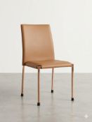 Excalibur Chameleon Leather Chair on Copper metal frame Width: 43cm Depth: 55cm Height: 87cm Seat