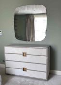 Bastianelli Oak Four Drawer Chest by Yves Cassettiera Yves Cassettiera designed this four-drawer