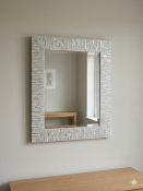 Uttermost Belaya Grey Wood Mirror Solid wood construction defines the frame of this Uttermost Belaya