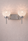 B Light Boutique Integrated Crystal 2-Light Wall SconceThe B Light Boutique 2-Light Wall Sconce is a