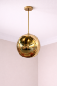 I-Lite Copper Mirror Ball-Inspired Pendant This I-Lite Pendant Lamp is a brilliant architectural