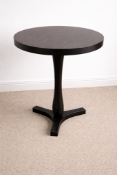 A wooden circular occasional table on triform legs 60 x 67cm(CHIW 537)