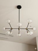 I-Lite Nabila-Inspired Black and Gold Chandelier This I-Lite Pendant Lamp is a masterpiece of 