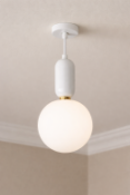 I-Lite Aballs-Inspired White Pendant This I-Lite Pendant Lamp is a luxurious architectural statement