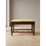 Mahogany Stool and Luggage Stand with Storage This multi-functional mahogany piece serves as both