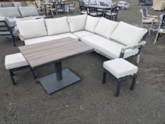 Bramblecrest Zurich Modular Sofa with Mini Tree-Free Adjustable Piston Casual Dining Table & 2