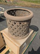Bramblecrest Venetian Small Round Trellis Planter Set Number X002 [Location: Compound]