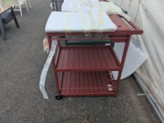 Bramblecrest Romana Drinks/Pizza Trolley GD - Claret Set Number B790 Minor Marks/Scuffs [Location: