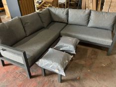 Bramblecrest La Rochelle Mini Modular Sofa with 2 Stools Set Number B849 Slight scratches [Location: