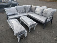 Bramblecrest Geneva Square Modular Sofa & 2 Benches Set Number B300 Minor Scratches and Scuffs [