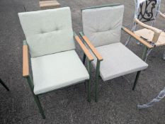 Bramblecrest 2 x Stacking Wisley Chairs Set Number B513 [Location: COMPOUND]
