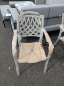 Bramblecrest Bamboo Design Armchair - Stone Set Number CH142 [Location: Compound]