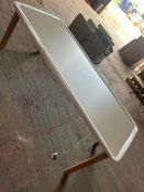 Bramblecrest Malmo 220 x 95cm Rectangle Table with Sintered Stone Top - Ivory Set Number B260 [