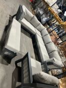 Bramblecrest Tuscan Large Rectangle Sofa with Long Bench & Sofa Chair Set Number B335 Dirty Cushions