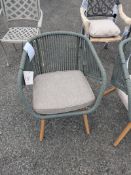 Bramblecrest Helsinki Dining Chair - Fern Green Set Number CH13 [Location: Compound]