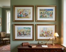 A set of 4 x framed prints 