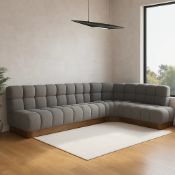 Blake Corner Bench A masterclass in textural luxury and mid-century-inspired geometry, the Blake