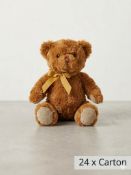 Keel Toys Ltd plush 20cm traditional teddy bear with gold ribbon product code SB5168 x 24 per carton