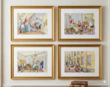 A set of 4 x framed prints 