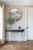 Beamont Console Table A masterclass in textural harmony and curvilinear form, the Beamont Console