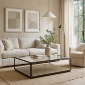 Drum Coffee Table A masterclass in modern minimalism and textural harmony, this bespoke coffee table