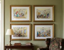 A set of 4 x framed prints 