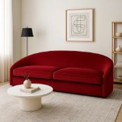 Panama 2.5 seat sofa A bold celebration of curvilinear design and rich texture, the Panama 2.5