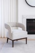 Casteux Armchair A masterclass in sculptural elegance and material interplay, this compact
