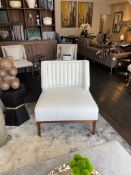 A SinGle Erwin Armchair (Fluted Back) The Erwin Armchair by Casa De Lux is a masterclass in mid-