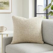 Luxury Dedar - Soft Wood Ivory Cushion (100% Feather Filled). A beautiful minimalist highlight