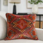 Luxury Linwood - Hot Ticket Cushion (100% Feather Filled). An exuberant, tapestry-rich choice for