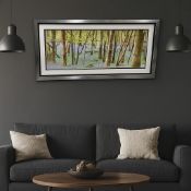 Exclusive Framed Gallery Art - Forest of Trees. A striking landscape photograph capturing a sun-