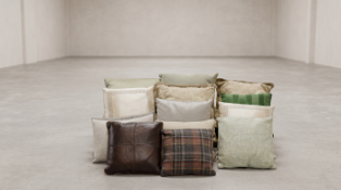 A selection of 14 luxury contemporary and traditional scatter cushions. This diverse mix features