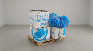 A mixed pallet of various hotel curtains as found pallet 2