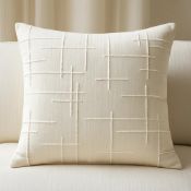 Luxury Dedar - Magnolia Cushion (100% Feather Filled). A heavy, textural satin woven from virgin