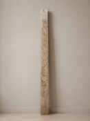An impressive 18th/19th-century antique hand-carved teak or hardwood architectural panel fragment