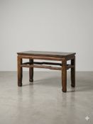 A late 19th or early 20th-century antique Chinese stained elm and softwood side table / alter