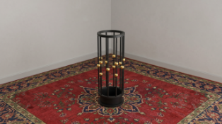 An exceptional, historic cast iron and brass umbrella stand or stick stand from The Savoy Hotel,
