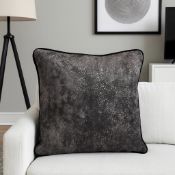 Luxury Zinc - Testino Charolite Cushion (100% Feather Filled). High-fashion statement cushion