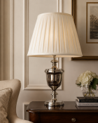 A Neoclassical Style Polished Nickel Urn Table Lamp by Chapman & Myers for Visual Comfort A