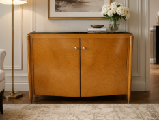 An Art Deco Style Maple Credenza / Media Cabinet by Francesco Molon A high-end contemporary media