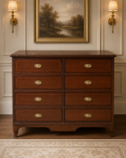 A Georgian Style Mahogany Twin-Door TV / Mini-Bar Cabinet by Francesco Molon, Italy An Italian-
